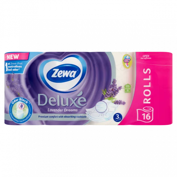 Zewa Deluxe Lavender toalettpapír 3 rétegű, 16 tekercses